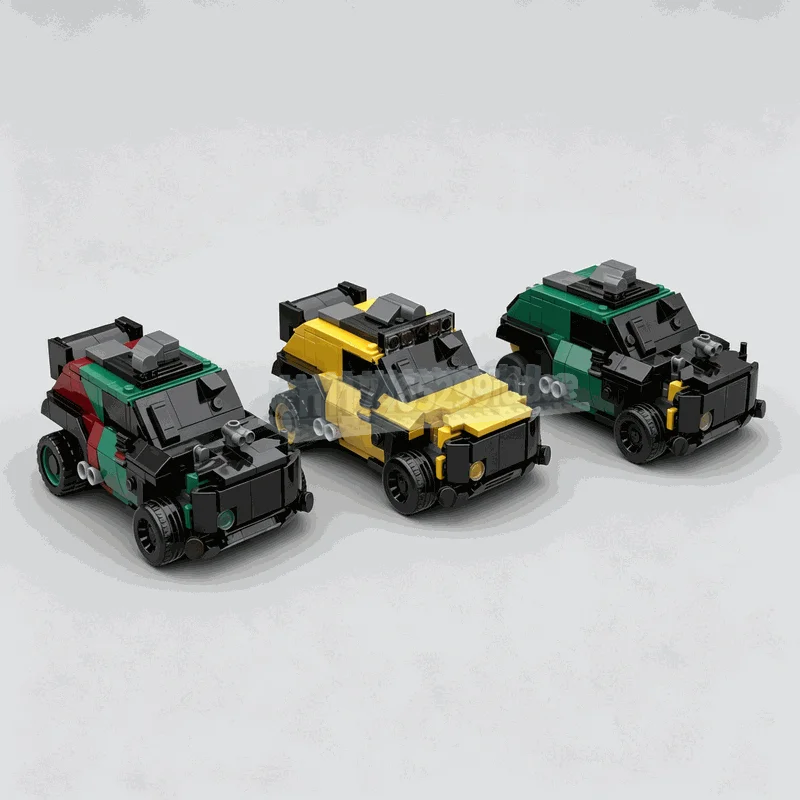 1039 деталей. Модель транспортного средства Cyberpunk Thorton Galena Gecko. MOC. Архитектурный конструктор. Креативный набор для сборки своими руками. Подарок.