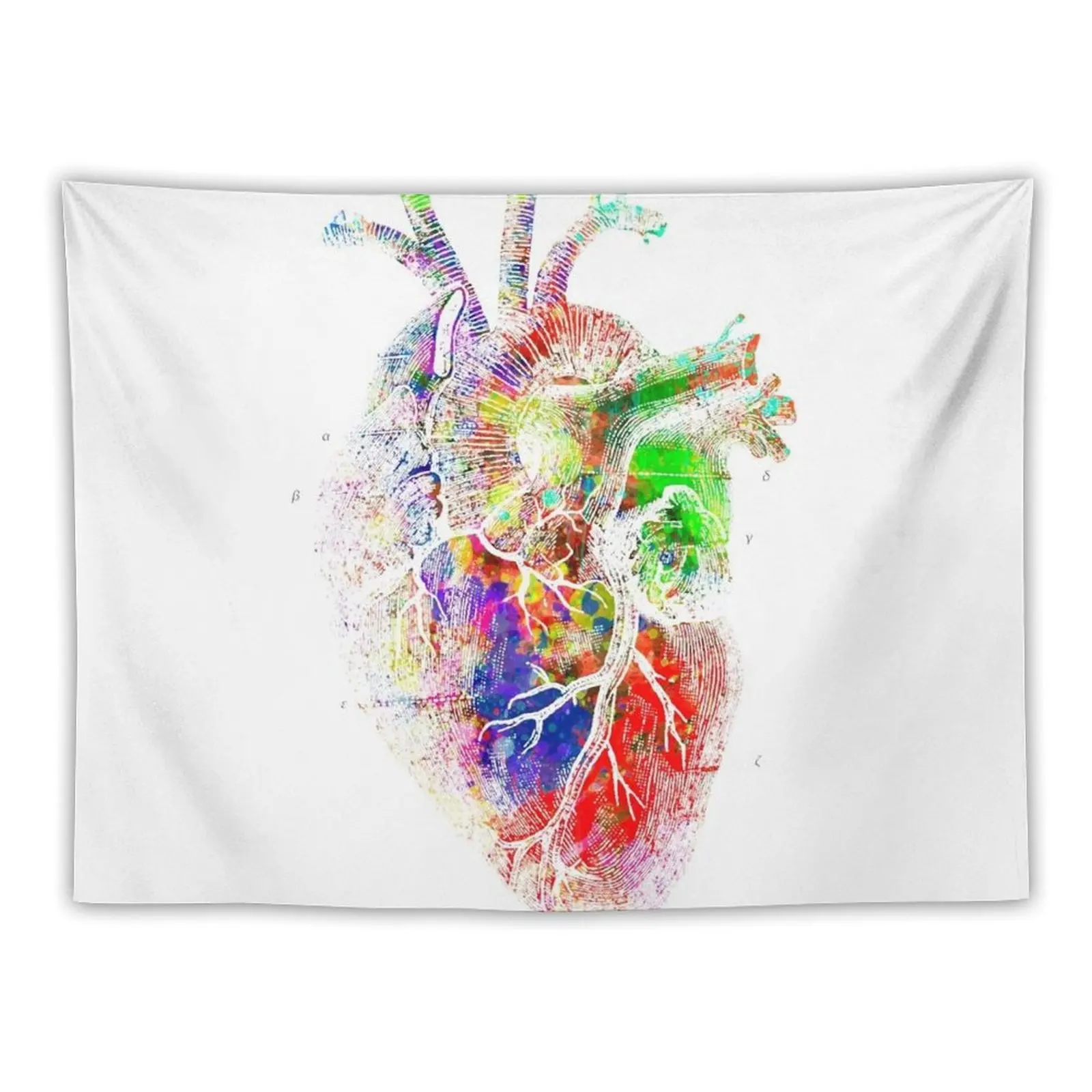 

Colourful Heart Tapestry Decorative Paintings Wall Hanging Decor Tapestry