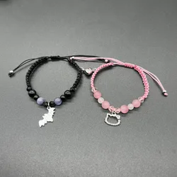 2024 New Bat Spider Friendship Bracelets Best Friend Bff Halloween Christmas Matching Rope Chain Bracelets Couples Family Sister