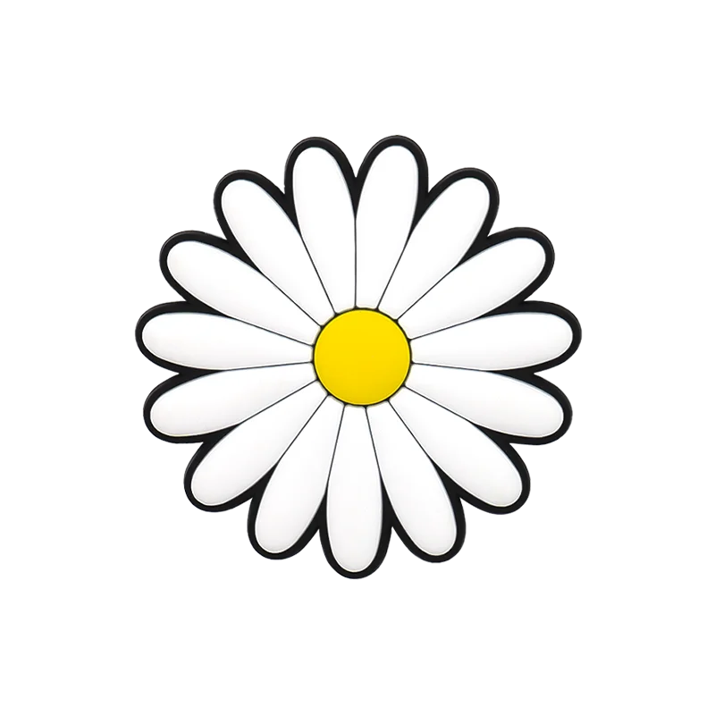 1/5 Stück PVC Sonnenblume Regenbogen dekorativ für mit Loch Einkaufstasche Zubehör für Mädchen Frauen Strand Handtasche Charms Dekorationen Buck – Detail 2