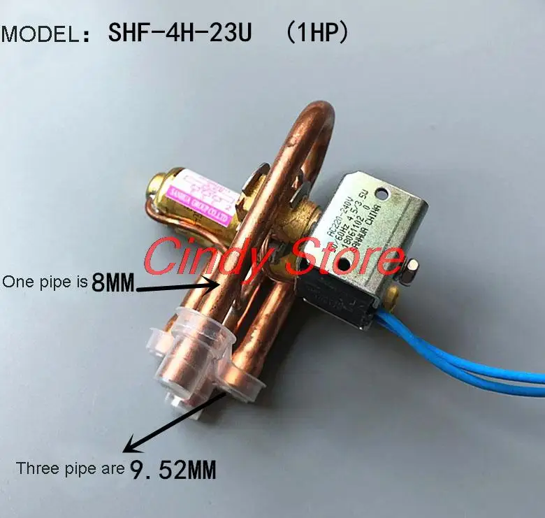 Sanhua Four-Way Heat Pump Reversing Valve With Coil  AC220V 1-5P Air Conditioning