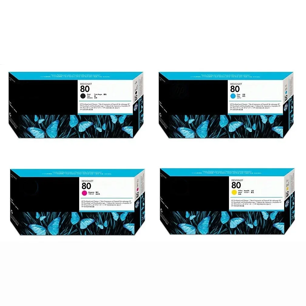 

Hot selling 1set Original new 80 print head, suitable for H P 1050c/1050c 1055cm/1055cm C4820A C4821A C4822A C4823A