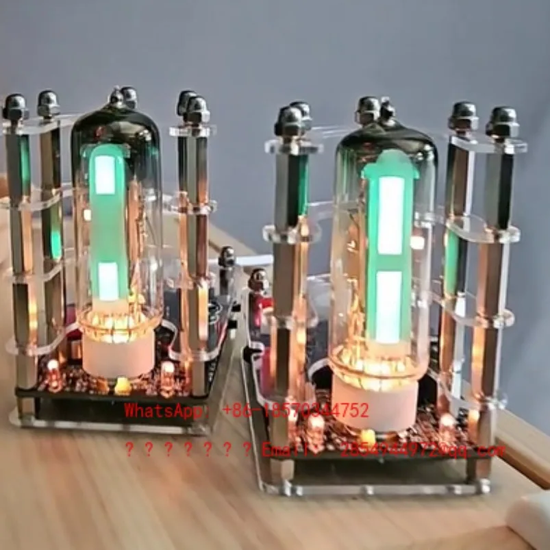 USB 6E2 Tube Cat Eye Driver Board Audio VU Level Indicator with Pickup Function Retro Ornament