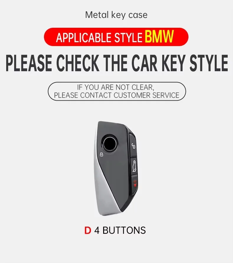 Fashion Car Key Case Cover For BMW I7 X7 G07 LCI IX I20 X1 X3 X5 U11 5 7 Series G70 G09 XM U06 G81 M3 Protected Holder Fob