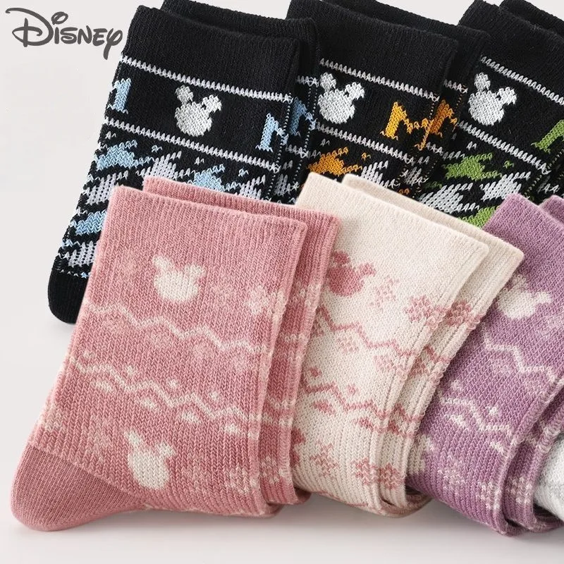 

Disney Cartoon Cute Mickey Socks for Men and Women Spring/Winter Fashion Personality Versatile Anti-Odor Mid-Leg Cotton Socks