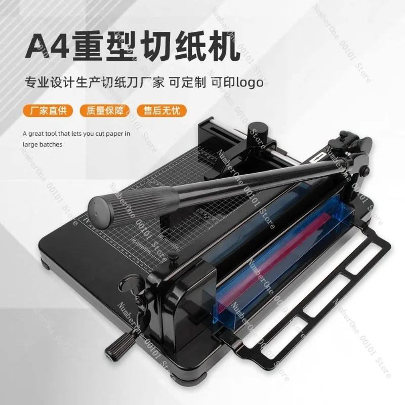 Heavy Duty A3 Paper Cutter Guillotine Trimmer Thick Stack Cutting Machine Office Desktop Card Photo Label Craft Coupon Document