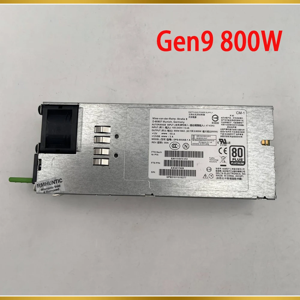 

723600-101 720479-B21 For HP Gen9 800W Server Power Supply DPS-800AB-11 A