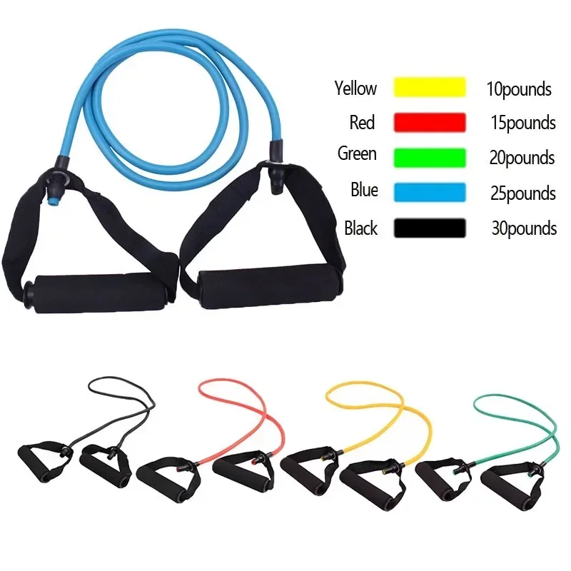 Resistance Bands One Word Pull Rope Home Yoga Elastic Pull Latex Elastic Resistance Rope Straight Tension Rope Fitness Equipment