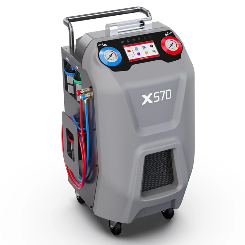 X570 Automatic Refrigerant Recovery and Filling Machine Automobile Air Conditioning Small Tank Filling Pipeline Cleaning Machine