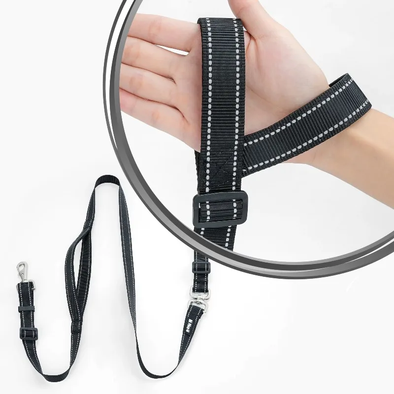 

Hands- Woven Dog Leash with Anti-Slip Feature Soft & Personalized Adjustable Nylon Leash for Walking Small to Medium Dogs