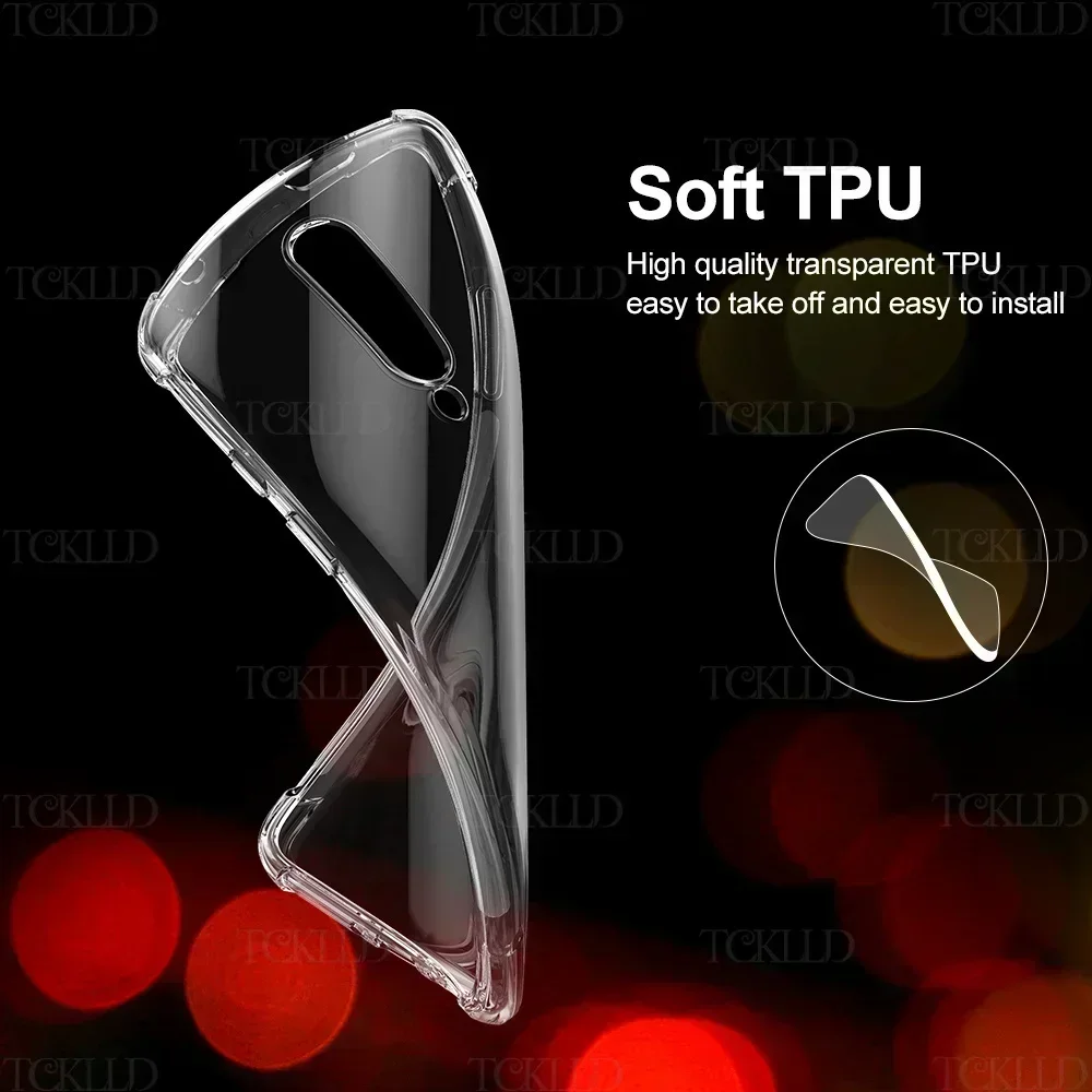 Прозрачный мягкий чехол из ТПУ для OnePlus 6 7 8 9 10 Pro 5G, противоударный противоударный чехол с полной задней крышкой OnePlus Nord CE 2 6T 7T 8T Pro ACE Shell