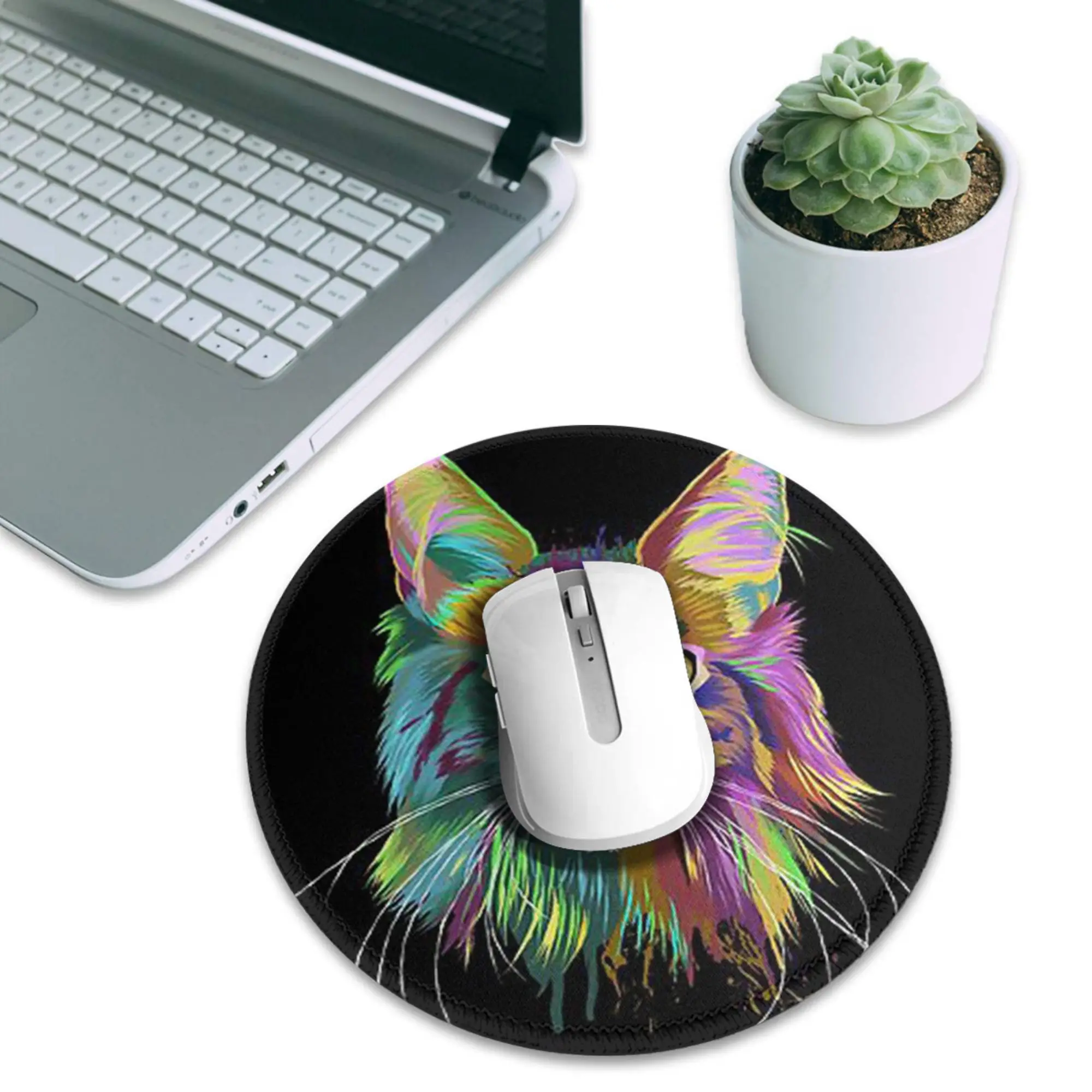 Splash Maine coon Cat Mouse Pad Computer Keyboard Mouse Mat Gaming PC Laptop Desk Mat Office Accessories Table Mats