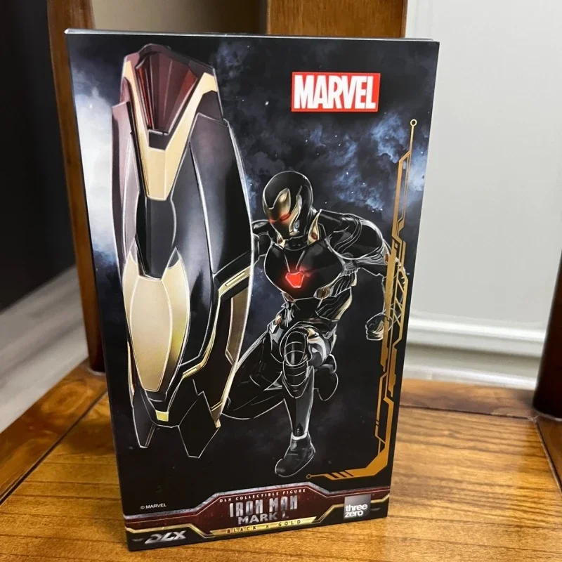 Marvel Threezero Series Iron Man Mk50 Black Gold Action Figure Edition 3z0580 Movable Doll Pvc Model Sculpture Boy Birthday Gift