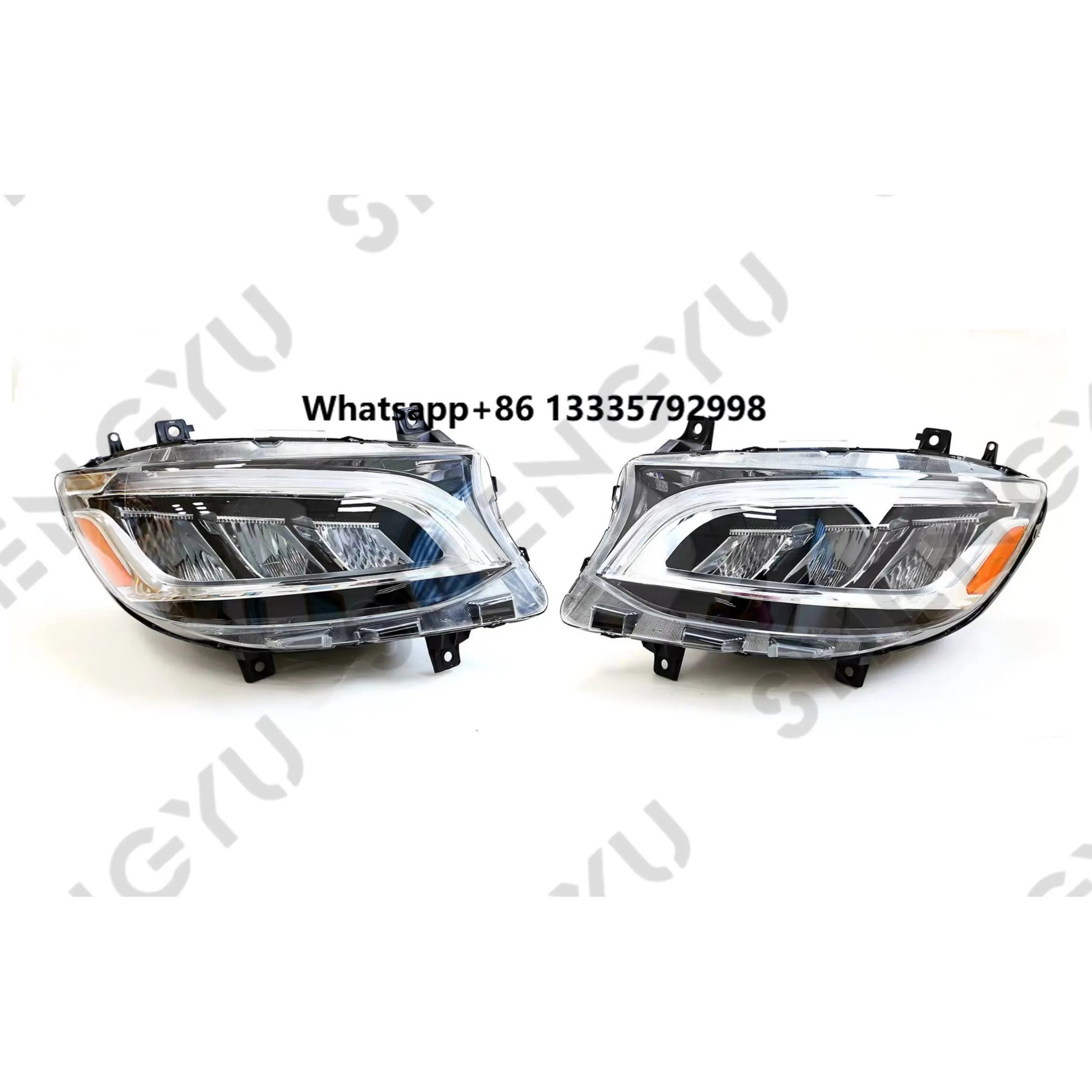 

Front Lighting System Car Headlights for Mercedes Benz Sprinter 2018+ Low Version Halogen Upgrade to High Version LED Lights