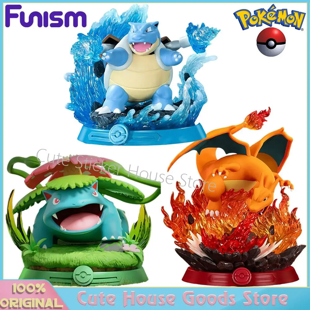

[В наличии] Оригинальная фигурка Funism Pokemon Prime Ultimate Charizard Blastoise Venusaur, настольные домашние коллекционные фигурки, модель игрушки