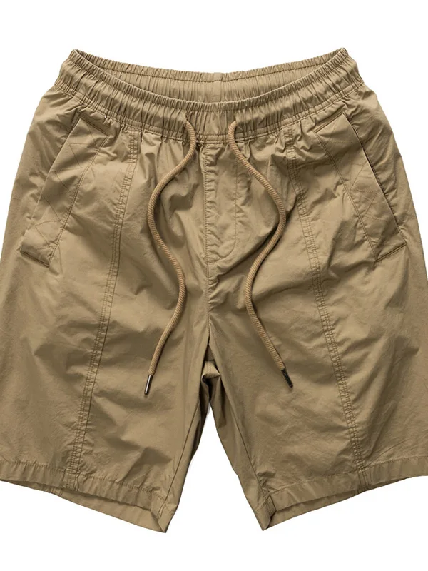 

Легкие мужские брюки-карго с поясом, эластичной талией, цвета хаки, с пятью пуговицами, в стиле ретро, японские, спортивные, средней длины