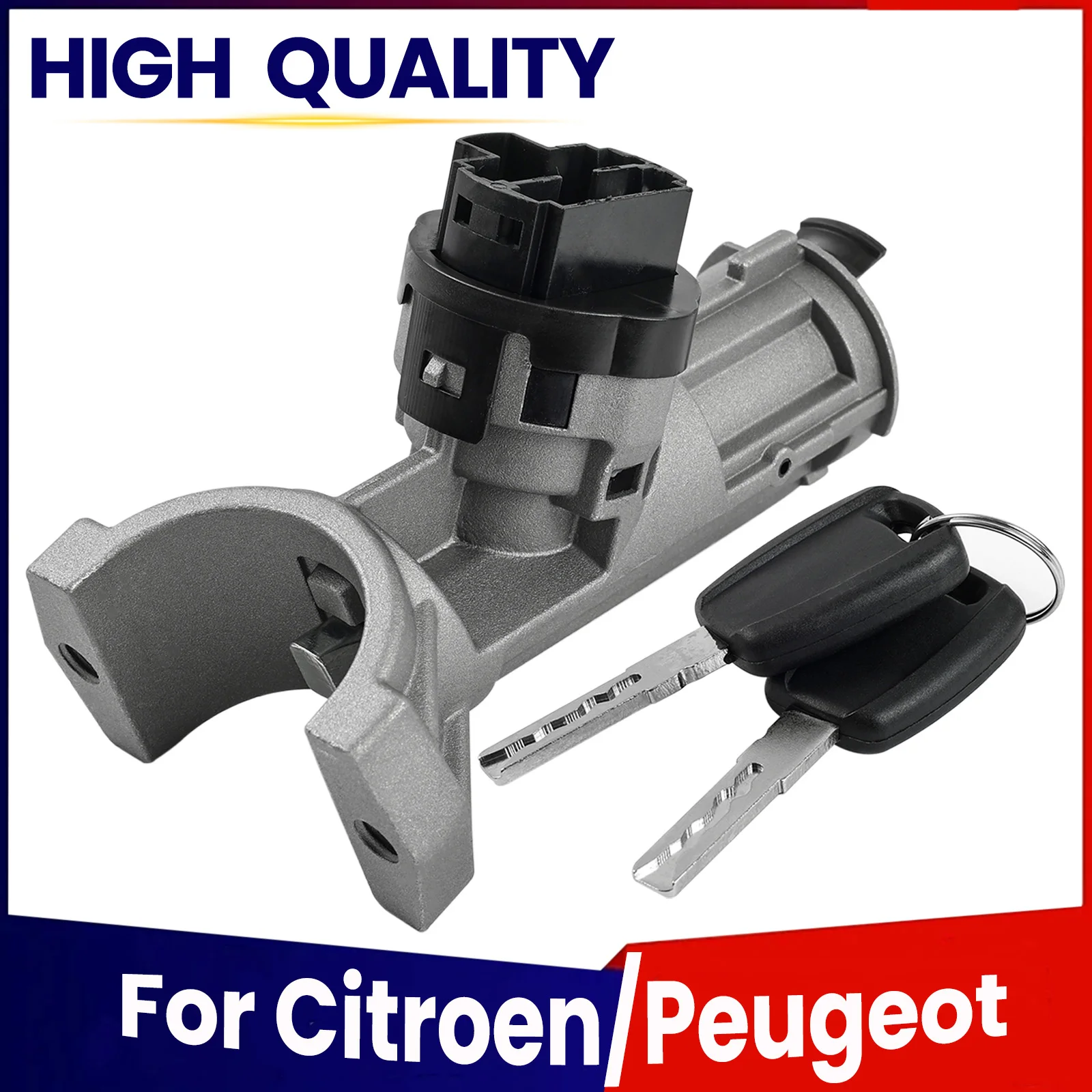 

Замок замка зажигания, стартер и 2 ключа для Peugeot Boxer Citroen, реле Fiat Ducato 2006-2023, замена 1348421080 4162.SJ