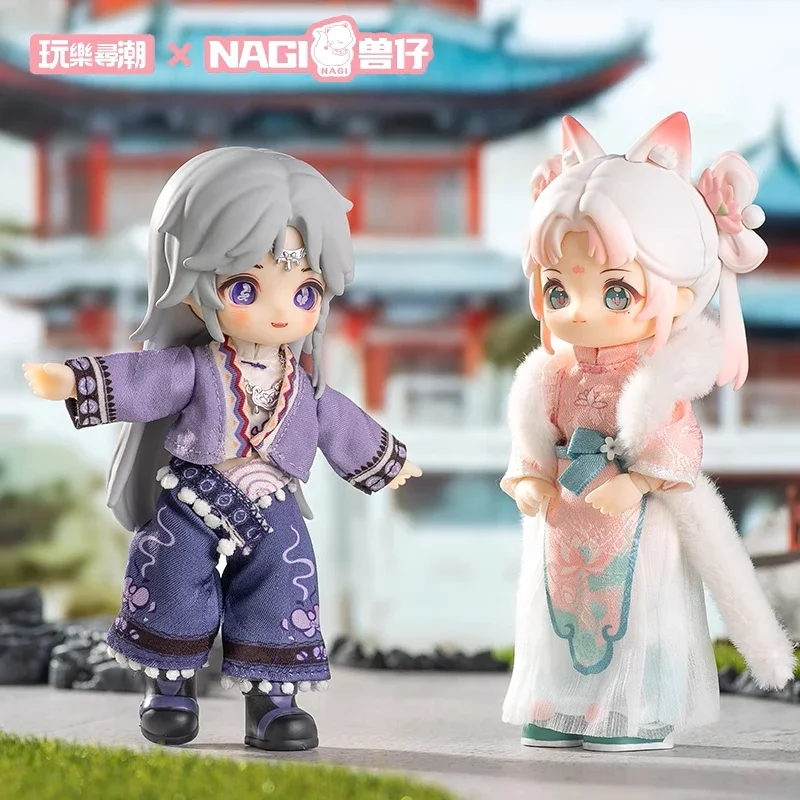 Genuine Nagi 4 Exchange The Untrammeled Traveler Series Blind Box Toys Ob11 1/12 Mjd Dolls Kawaii Anime Figures Girls Gift