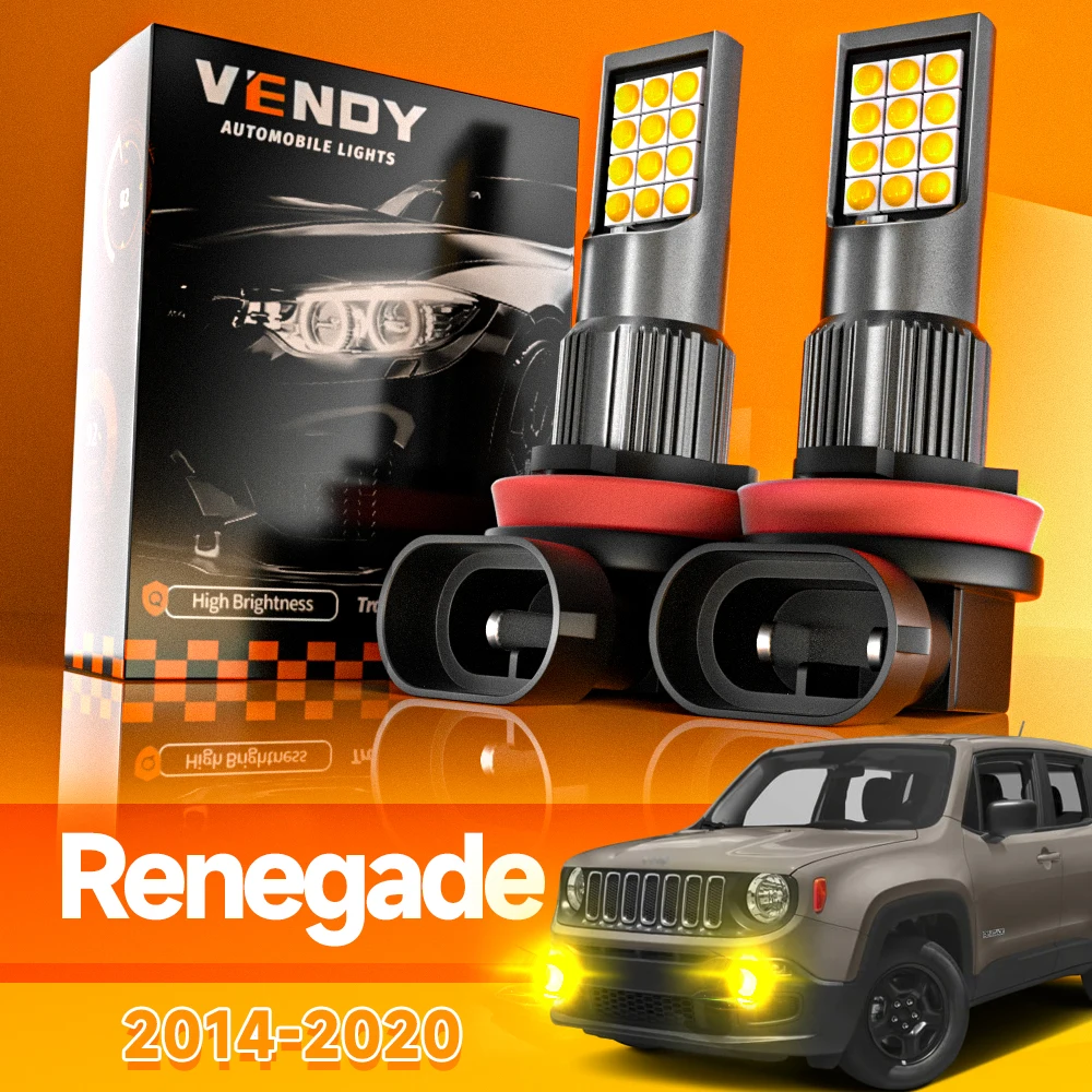 2 Stück für Jeep Renegade 2014–2020 LED-Nebelscheinwerfer 2015 2016 2017 2018 2019 Canbus-Zubehör