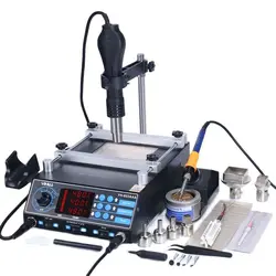 YIHUA 853AAA 1200W Preheating Station PCB Preheater Soldering BGA Rework Soldering Iron Heat Gun Welding