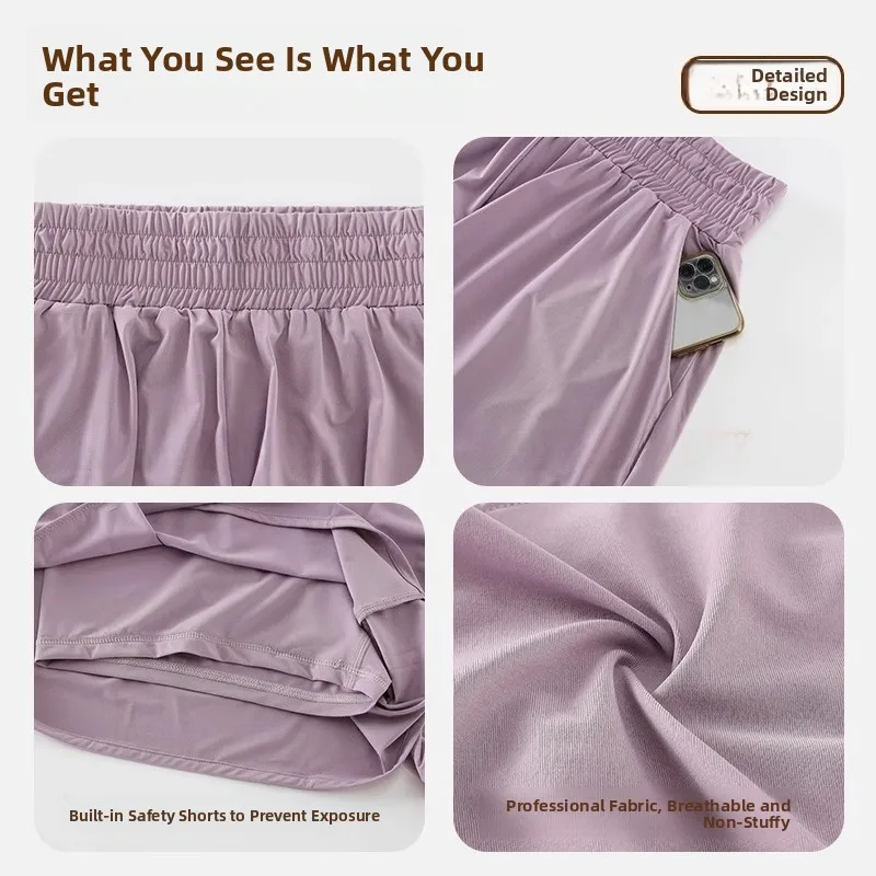 Thin Yoga Sports orts Women's Casual Training Fitn Pants Outerwear Summer Run Leisure Large Size Anti-Light Pants