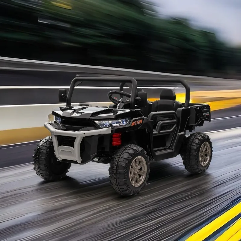 Elektryczny pojazd dla dzieci 24V, antypoślizgowe opony, elektroniczne sterowanie, trójpunktowe pasy bezpieczeństwa, zabawka do jazdy, bezpieczny samochodzik dla malucha.