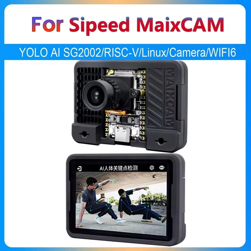 For Sipeed Maixcam Development Board RISC V AI Kit 32G WIFI6 4MP Cam 2.3Inch Touch Screen  Support 1 TOP NPU Python/C++