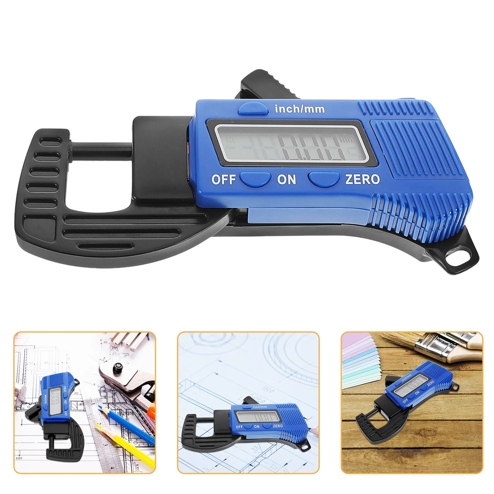 

Digital Thickness Gauge 0.5 Inch Mini Portable Carbon Fiber 8Mm Lcd Display Caliper For Paper Film Wire Sheet Jewelry