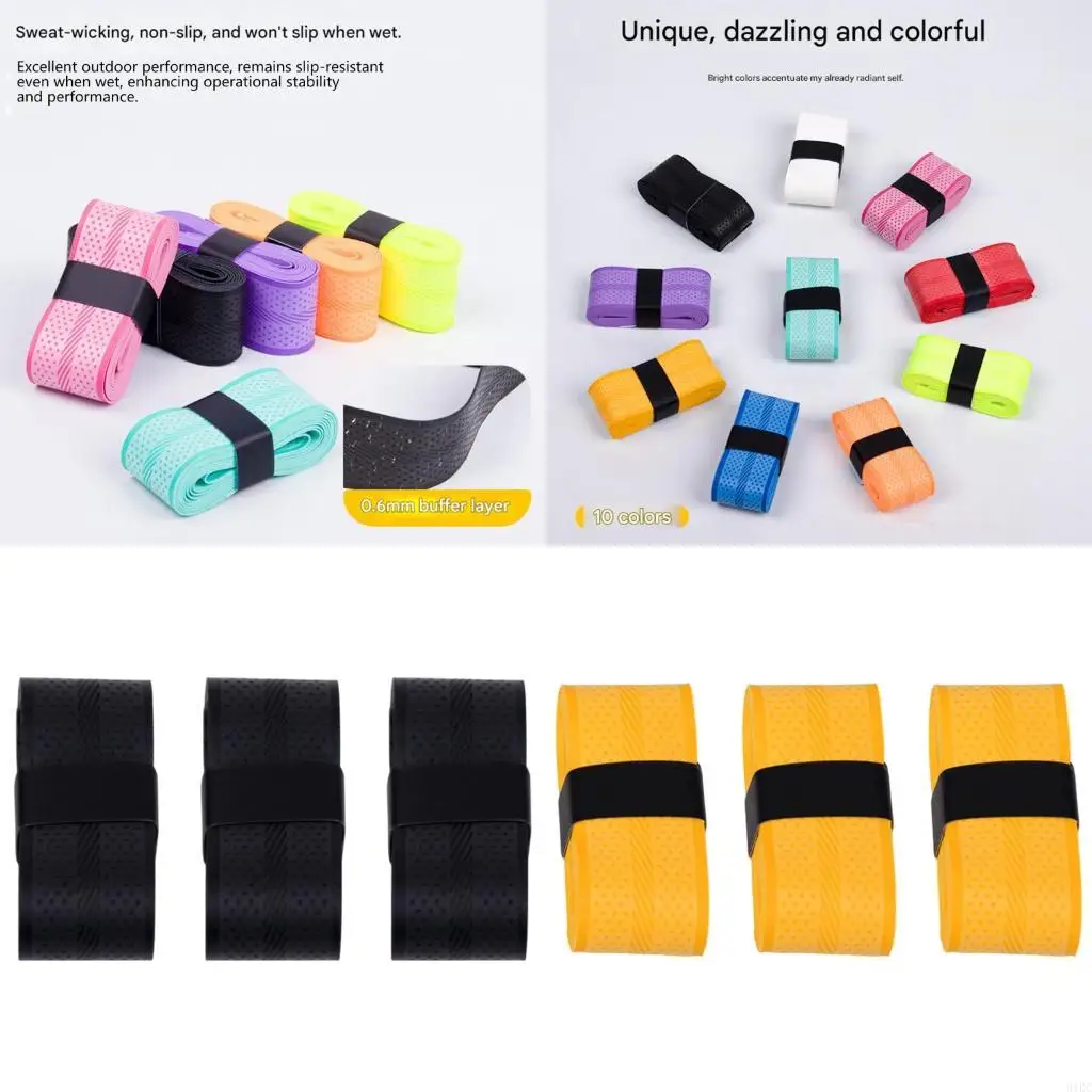 

3pack Thickened Badminton Racket Glues Towel Tape Antislip Sweat-absorbing Tape for Racket Fishing Rod