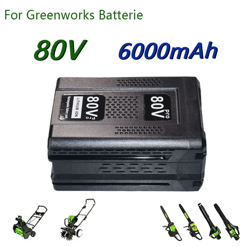 80V 6000/8000mAh Replacement Battery,for Greenworks PRO 80V Li-ion Battery GBA80150 GBA80150 GBA80200 GBA80250 GBA80300 GB