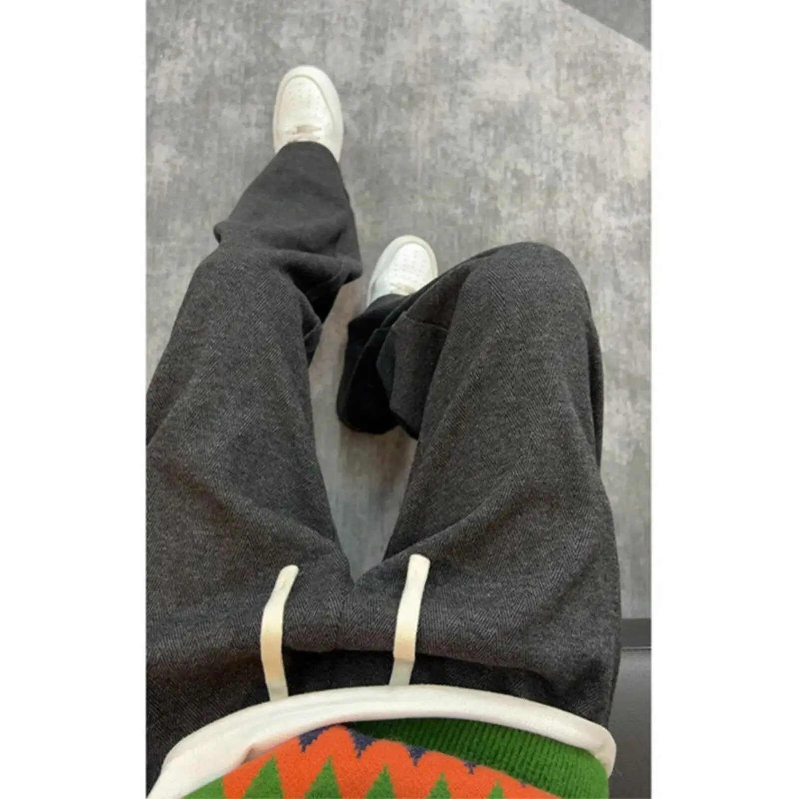 

Мужские зимние утепленные бархатные спортивные брюки Deep ey, прямые повседневные брюки в винтажном американском стиле