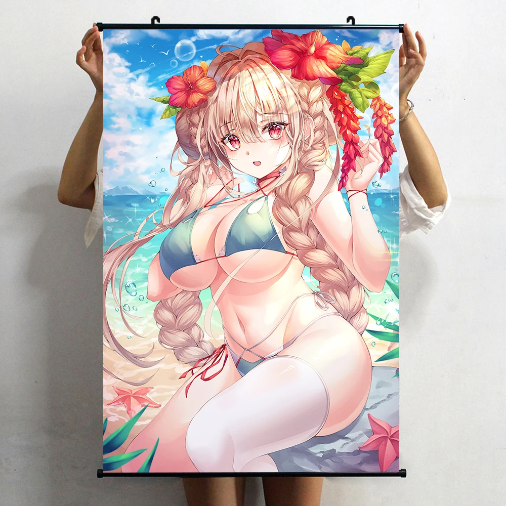 NEW Anime Azur Lane Formidable Cosplay Poster Wall Scroll Decor HD Print Painting Living Room Decorative Collection Art Gifts