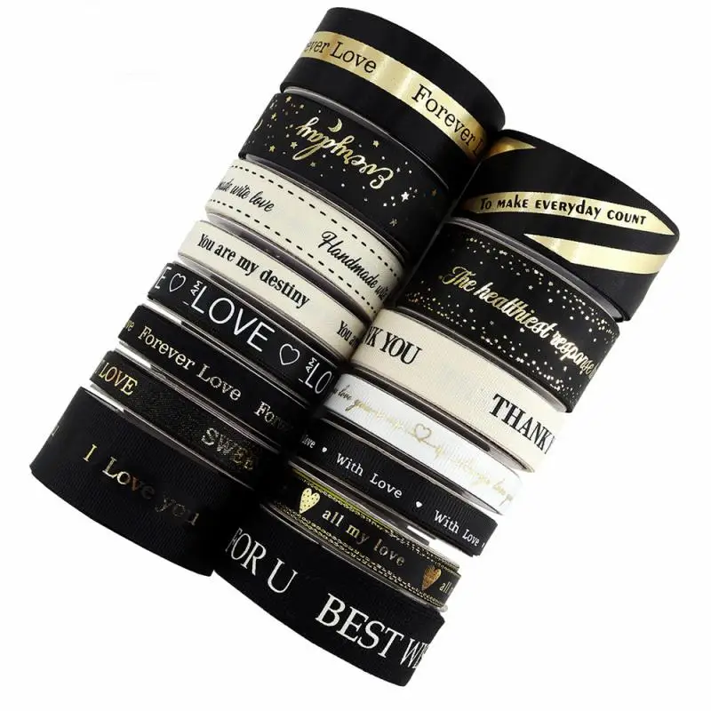 Black Ribbon Lover Gifts Box Packaging Wedding Event Party Christmas Valentine\'s Day Bowknot Hair Accessory Cake Decor ﻿