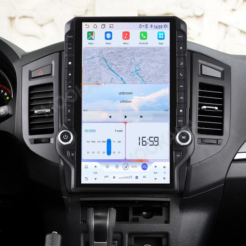 

14.5 Inch Screen Android 15.0 8+256GB Qualcomm For Mitsubishi Pajero V97 2007 2008 - 2020 Tesla Style Car Radio Player Car GPS