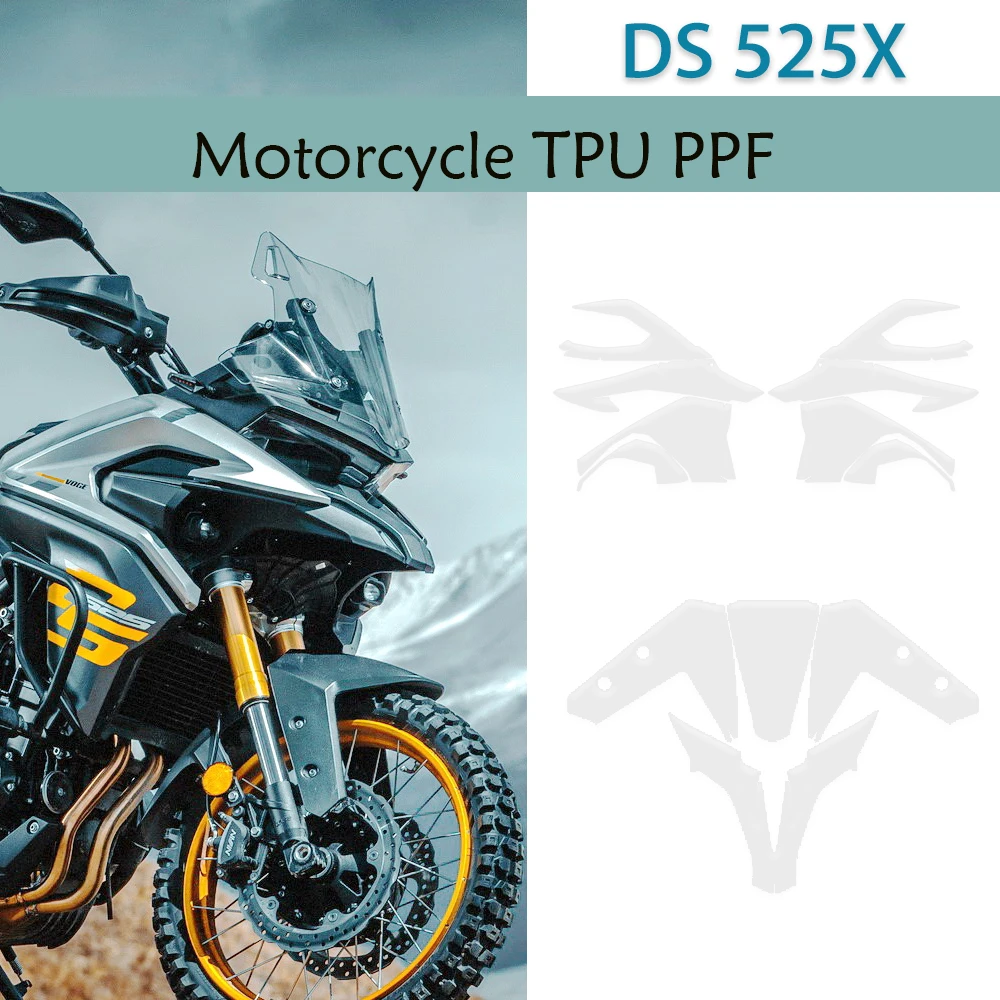 For VOGE DS525X Protective Film TPU PPF Motorcycle Paint Protection Sticker Fits DS 525 X Fairing Screen Protector Bodykit