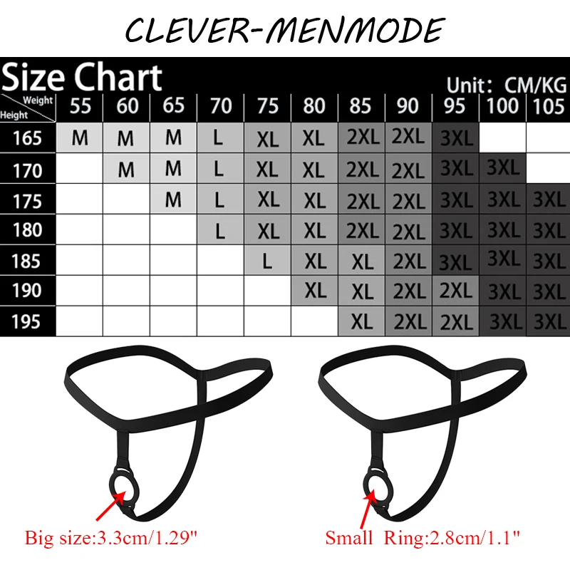 Masculino Sexy Thong O-Ring Baring Lingerie T Back G String Penis Ring Invisível Mini Calcinha Bdsm Rave Acessórios Vestido Exposto