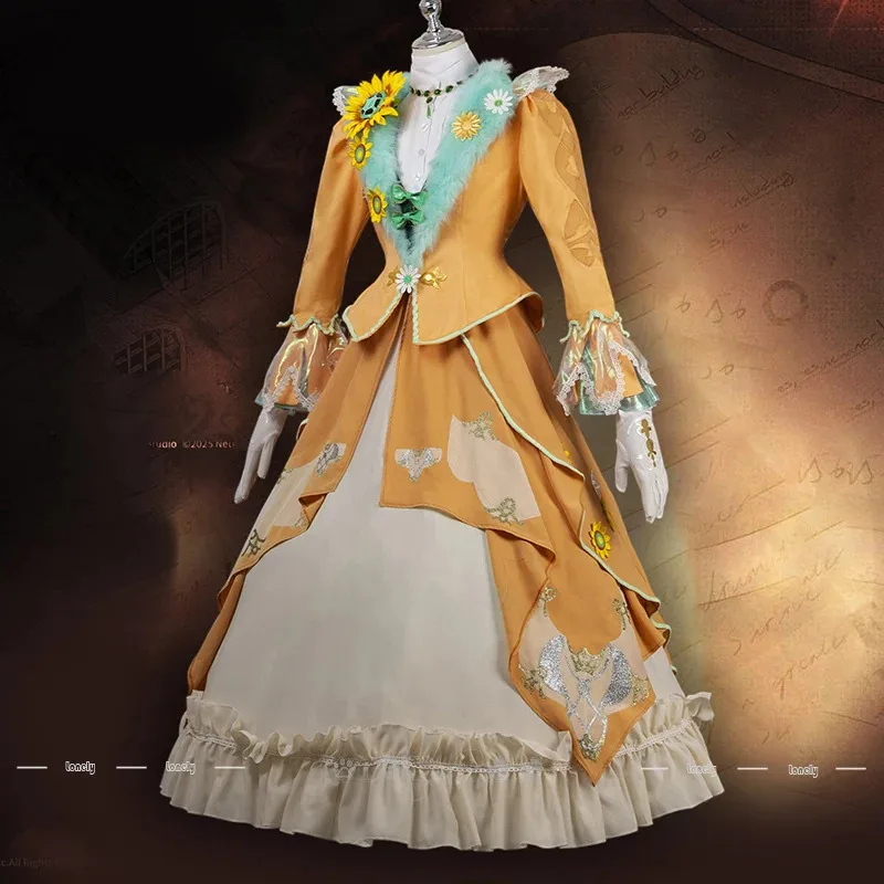 

ff34Identity V Journalist Cosplay Costume Wig Alice DeRoss Dress Coat Flower Headwear Hat Glasses Women Girls Men Carnival Hallo