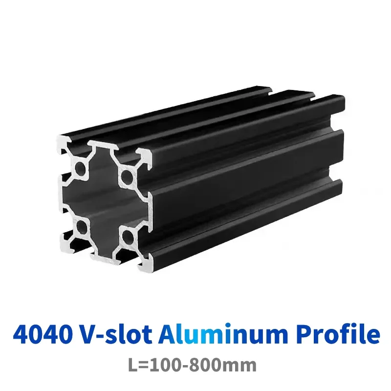 1PC 4040 V-Slot Aluminum Extrusion Profiles 100-800mm EU Standard Aluminum Linear Rail Slide Slot for CNC Router Kit 3D Printer