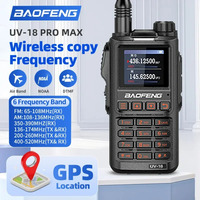 Baofeng Uv 18L And Uv-18 Pro Max Gps Walkie Talkie Six Band Receiving Waterproof 999Cn Noaa Fm Frequency Wireless Copying Radio