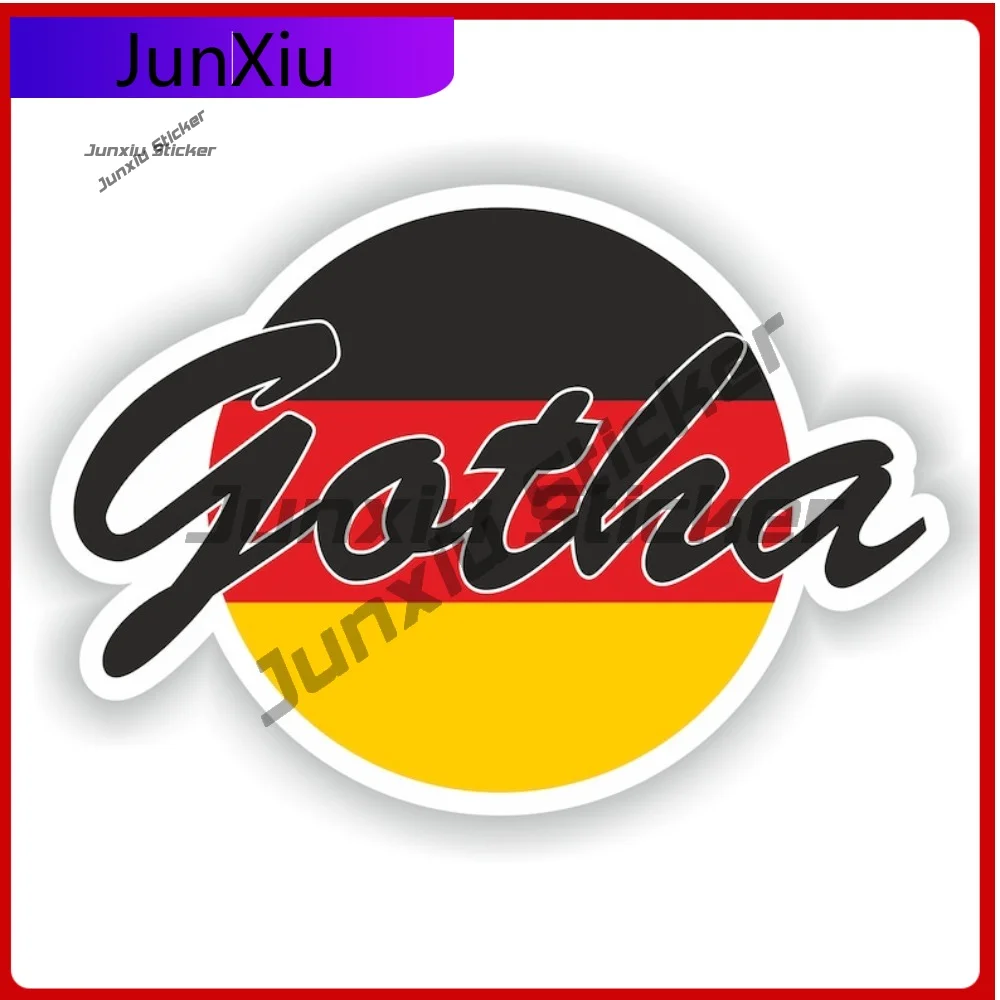 

Gotha Germany Flag Urban tourism Stickers Vinyl Decals Graphic Sticker Camping Car Bumper Window Motorcycle Decoration Waterproo
