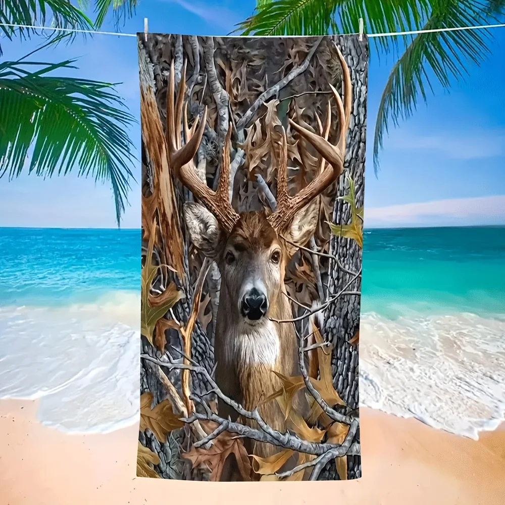 

Большое пляжное полотенце из микрофибры - мягкое, легкое, быстросохнущее полотенце с забавными дизайнами, включая изображение крупным планом.