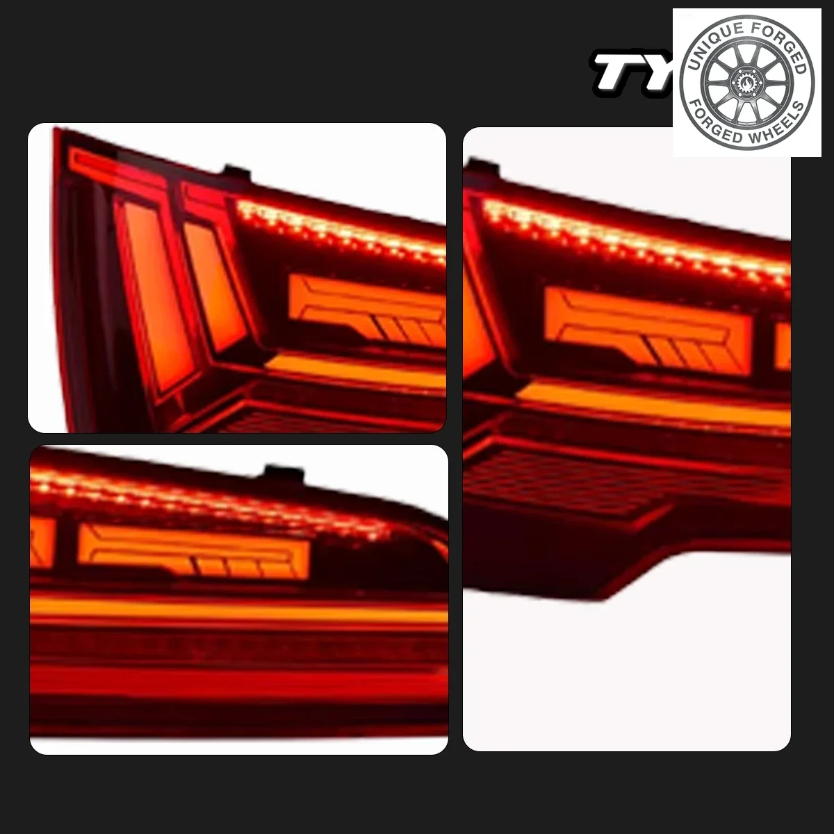 

BC Car For Q5 LED Taillight 2018-2024 Upgrade Modified to New DRL Dynamic Turn Signal LED Taillight Auto Accsori