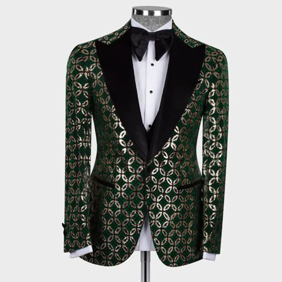 

Мужские костюмы на заказ с дизайнерскими бусинами и кристаллами, свадебные смокинги для жениха, комплекты из 3 предметов, мужские пиджаки для выпускного бала.