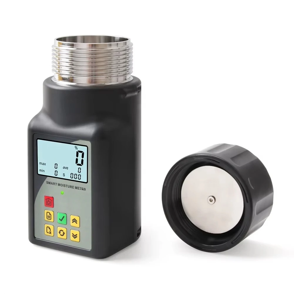 LCD Backlight Grain Moisture Tester 3-80% for Cocoa Beans Oil Seeds Cereal Crops Farm Measuring Tool