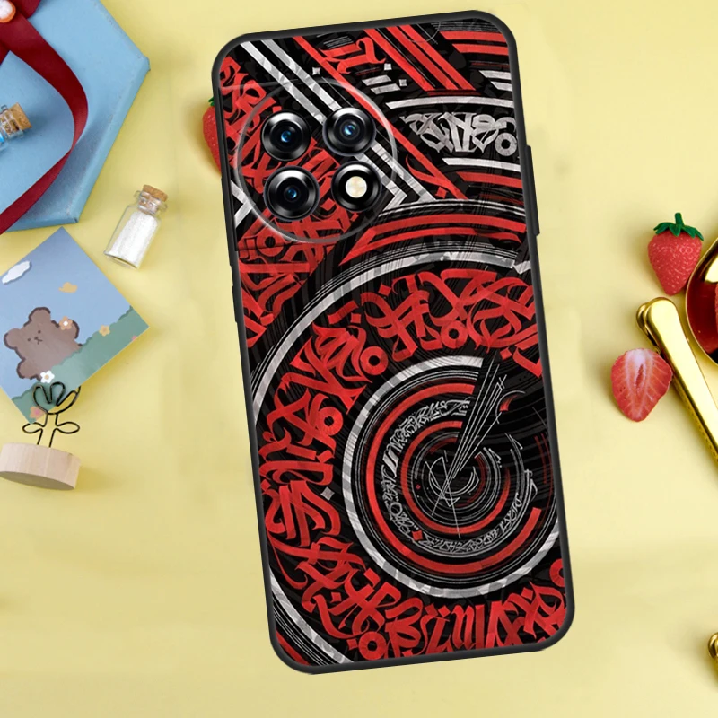 Pokras Lampas Art Graffiti Cover For OnePlus 12 12R 13 13R 11 10 Pro 8T 10T OnePlus Nord CE 2 3 4 Lite N30 N20 N10 Case