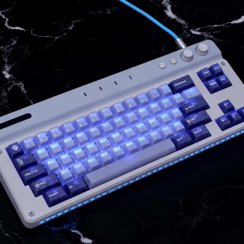 Kit de teclado TAC T2, placa de ubicación de PC, tallado de precisión CNC y pintura para hornear, electroforesis, diseño 65%, estructura de caja de barco, accesorios DIY
