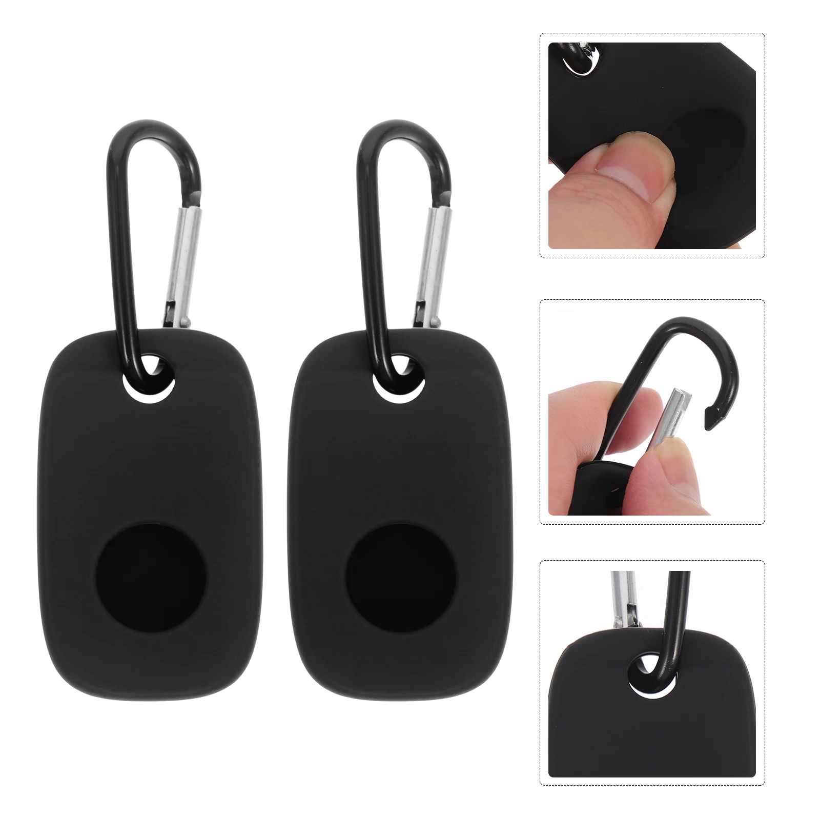 2 Pcs Tile Mate Keychain Chic Protective Case Accessory Cover Small Silica Gel Silicone Protector