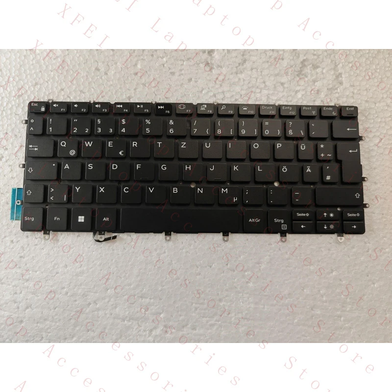 

НОВИНКА: Немецкая черная клавиатура с подсветкой для Dell XPS 13-9370 9317 9380 9305 7390 P82G
