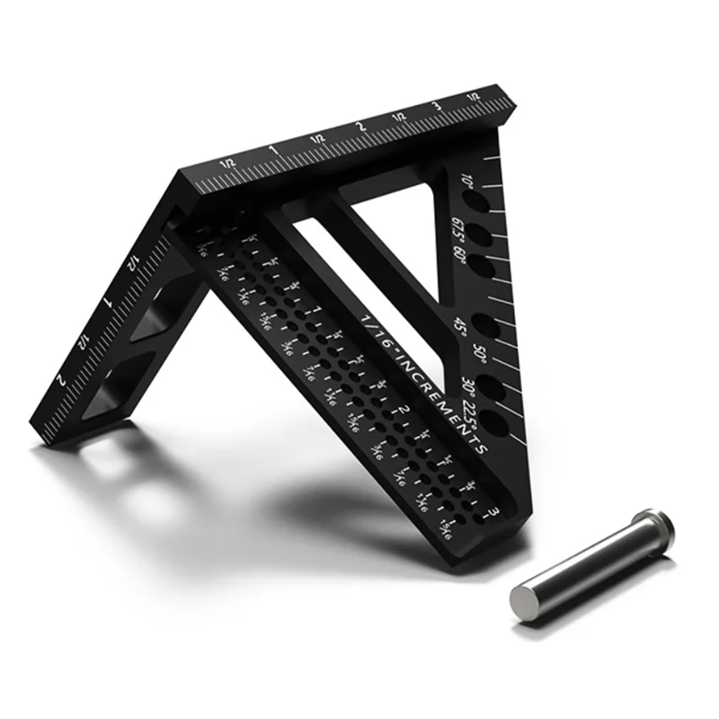 -SPOR Woodworking Angle Ruler Guage Carpentry Measuring And Marking Hand Tool- High Precision Metric 1 Piece