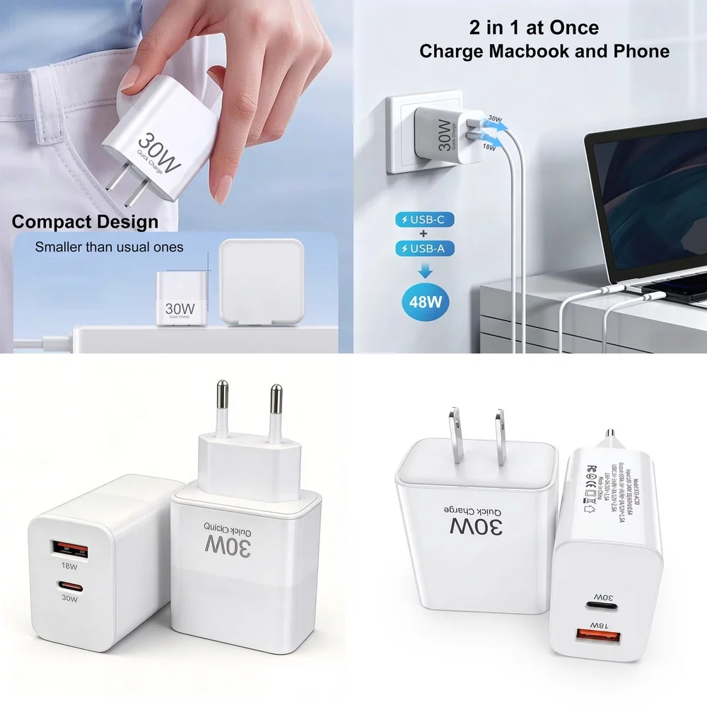 carregador-portatil-30w-pd-qc-de-carregamento-rapido-com-adaptador-de-energia-plugue-eua-ue-porta-dupla-para-iphone-17-16-15-pro-max-samsung-galaxy-s26-s25-s24-ultra
